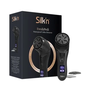 Elektryczny pilnik do stóp Silk'n FreshPedi czarny z systemem próżniowym