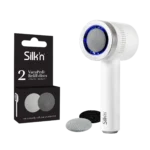 Zestaw elektryczny pilnik do stóp Silk'n VacuPedi srebrny + wymienne tarcze średnia i drobna