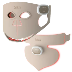 Zestaw maska LED na twarz + maska LED na szyję i dekolt PRO