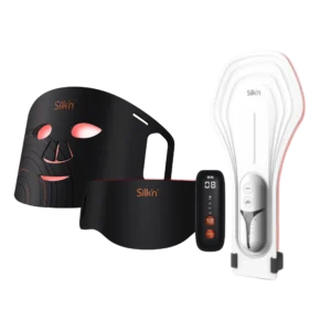 Zestaw maska LED na twarz i szyję Dual LED + maska LED na dłonie